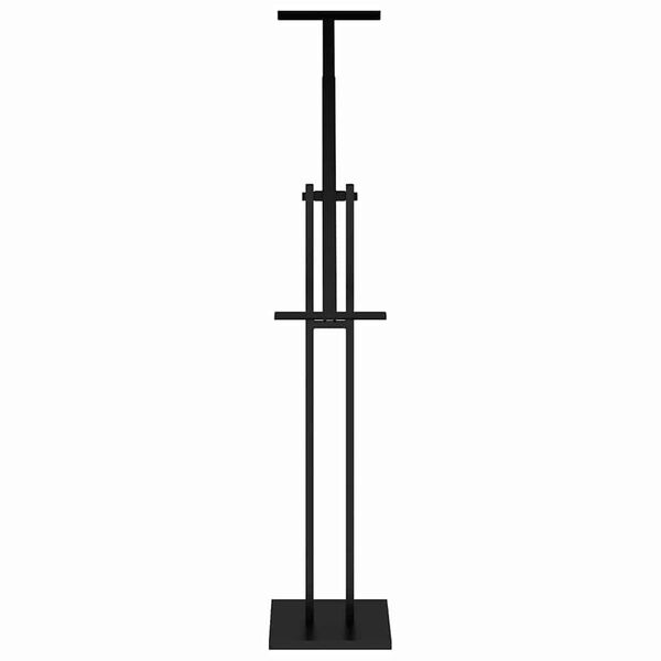 vidaXL Messest&auml;nde 2 pcs Schwarz 26,5 x 26,5 x 150 cm Stahl