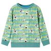 Kinder-Sweatshirt Hellgr&uuml;n Melange 116