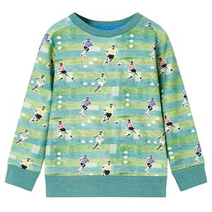 vidaXL Kinder-Sweatshirt Hellgr&uuml;n Melange 116