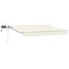 vidaXL Manueller Markisenrahmen mit LEDs Creme 2,5 x 2 m