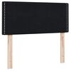 vidaXL Boxspringbett mit Matratze Schwarz 80x210 cm Samt