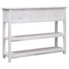 vidaXL Sideboard Antik-Wei&szlig; 108x30x76 cm Massivholz Paulownia