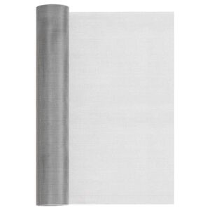 vidaXL Mesh Bildschirm 40 x 1000 cm 30 Mesh Edelstahl 201 Silber