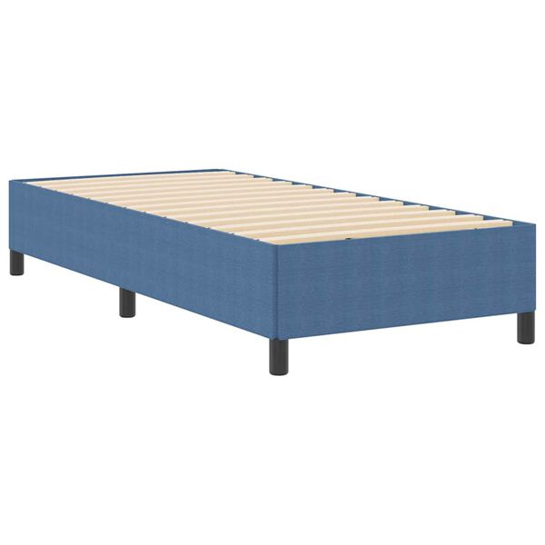 vidaXL Bettgestell Blau 80 x 200 cm Cordstoff