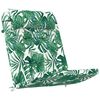 vidaXL Stuhlkissen 2 pcs Blattmuster 58 x 77 x 4,5 cm Oxford-Stoff