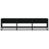 vidaXL TV-Schrank Schwarz 180x40x46 cm Holzwerkstoff