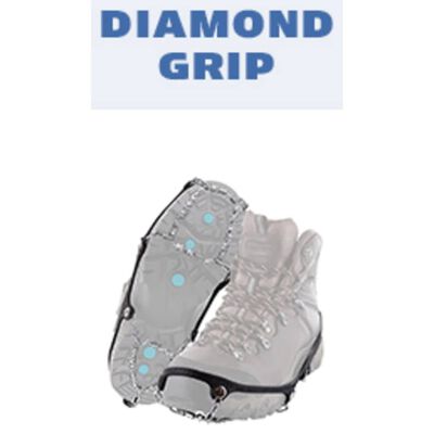 Yaktrax Grödel Diamond Grip XL 46+ Schwarz