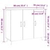 vidaXL Sideboard Sonoma-Eiche 90x34x80 cm Holzwerkstoff