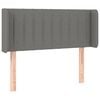 vidaXL Kopfteil mit Ohren Dunkelgrau 83x16x78/88 cm Stoff