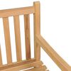 vidaXL Gartenbank 228 cm Massivholz Teak