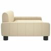 vidaXL Hundebett Creme 90x53x30 cm Stoff
