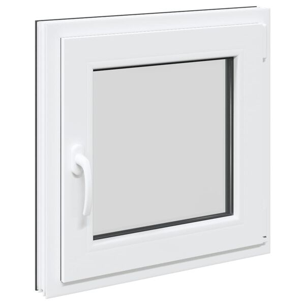 vidaXL Kellerfenster "RISOR" 50x50 cm Drehkipp DIN Rechts Anthrazit