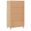 vidaXL Highboard Sonoma-Eiche 60x36x110 cm Holzwerkstoff