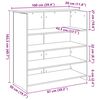 vidaXL Empfangstresen Sonoma-Eiche 100 x 50 x 103,5 cm Holzwerkstoff
