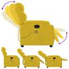 vidaXL Massagesessel Gelb Samt