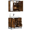 vidaXL 2-tlg. Badm&ouml;bel-Set R&auml;uchereiche Holzwerkstoff