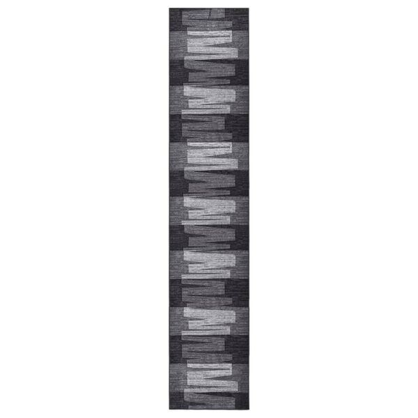 vidaXL Teppichl&auml;ufer Anthrazit 67x350 cm Rutschfest