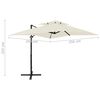 vidaXL Ampelschirm mit L&uuml;ftung 250x250 cm Sandwei&szlig;
