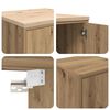 vidaXL Garagenschr&auml;nke 2 Stk. Artisan-Eiche Holzwerkstoff