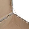 vidaXL Ottoman Seegras 65&times;65&times;40 cm Grau
