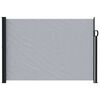 vidaXL Ausziehbares Seitenmarkise Grau 600 x 140 cm Polyester