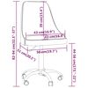 vidaXL Esszimmerst&uuml;hle 2 Stk. Drehbar Creme Stoff