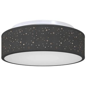 vidaXL Deckenlampe mit Strahlern Schwarz 38 x 38 x 13,5 cm Stoff