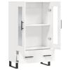vidaXL Highboard Hochglanz-Wei&szlig; 69,5x31x115 cm Holzwerkstoff