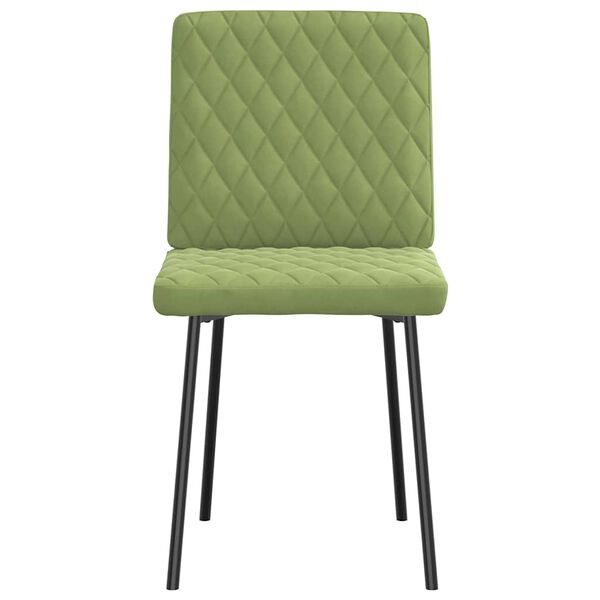 vidaXL Esszimmerst&uuml;hle 2 Stk. Hellgr&uuml;n Samt