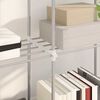 vidaXL Tubular Shelf mit Speicher Wei&szlig; 86 x 27 x 90 cm Aluminium