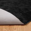 vidaXL Kunstschaffell Teppich Tafalla Schwarz &Oslash; 100 cm Polyester