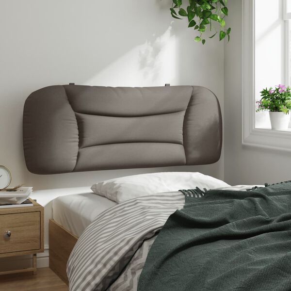 vidaXL Kopfteil-Kissen "Hvar" Taupe 100 cm Stoff