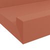 vidaXL Wandregal mit Regal 2 pcs Rot 80 x 9 x 3 cm Holzwerkstoff