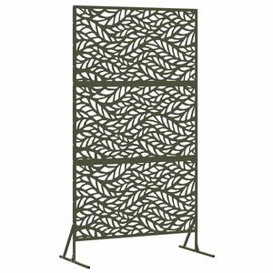 vidaXL Sichtschutz 100 x 50 x 180 cm Stahl Olivgr&uuml;n