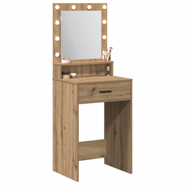 vidaXL Schminktisch Artisan-Eiche 50 x 41 x 135 cm Holzwerkstoff