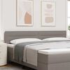 vidaXL Kopfteil mit Kopfteil Taupe 200 cm Kunstleder