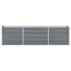 vidaXL Garten-Hochbeet Verzinkter Stahl 240&times;40&times;45 cm Grau