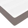 vidaXL Ottoman-Bett mit Matratze Taupe 120x190 cm Stoff