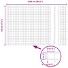 vidaXL Zaun mit Pfosten Gr&uuml;n 1,2 x 25 m Stahl und PVC