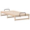 vidaXL Bettrahmen Braun 75 x 190 cm Massives Kiefernholz