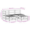 vidaXL 5-tlg. Garten-Lounge-Set Massivholz Douglasie