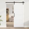 vidaXL Schiebet&uuml;r Wei&szlig; 83 x 202 cm Massives Kiefernholz