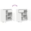 vidaXL Sideboard mit Schublade Wei&szlig; 71x35x84 cm Holzwerkstoff