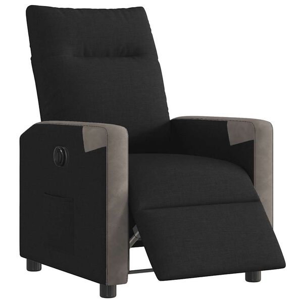 vidaXL Relaxsessel Elektrisch Schwarz Stoff