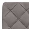 vidaXL Bett mit Matratze Taupe 100x200 cm Stoff