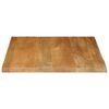 vidaXL Tischplatte mit Baumkante 60x60x2,5 cm Massivholz Mango
