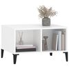 vidaXL Couchtisch Wei&szlig; 60x50x36,5 cm Holzwerkstoff