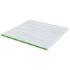 vidaXL Matratzenauflage Wei&szlig; und Gr&uuml;n 180 x 200 x 6 cm Jacquard Stoff