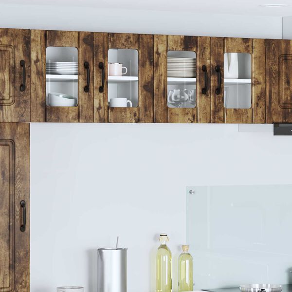 vidaXL Küchenschrank 2 pcs Geräucherte Eiche 60 x 31 x 40 cm