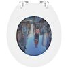 vidaXL Toilettensitze mit Deckel 2 Stk. MDF New York